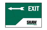 Exit Direction Coroplast Sign – 12" x 8"