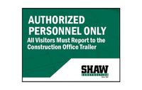 Construction Site Coroplast Sign – 24" x 18"